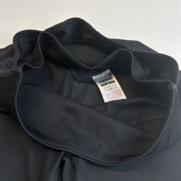 Gymshark Legging Small Black Cropped Mesh Womens Training Workout Pocket EUC - Picture 7 of 13